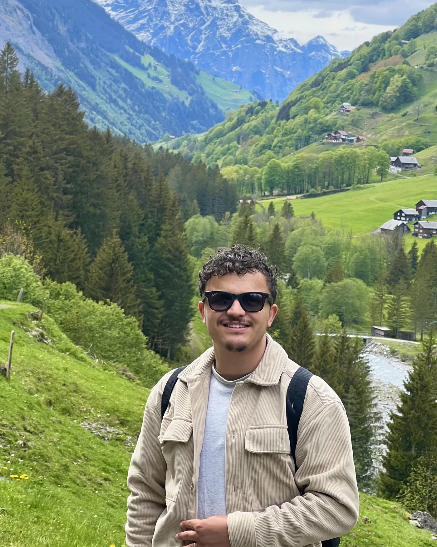 Mohamed Malhou in the Swiss Alps